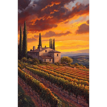 Orange Scenery Canvas